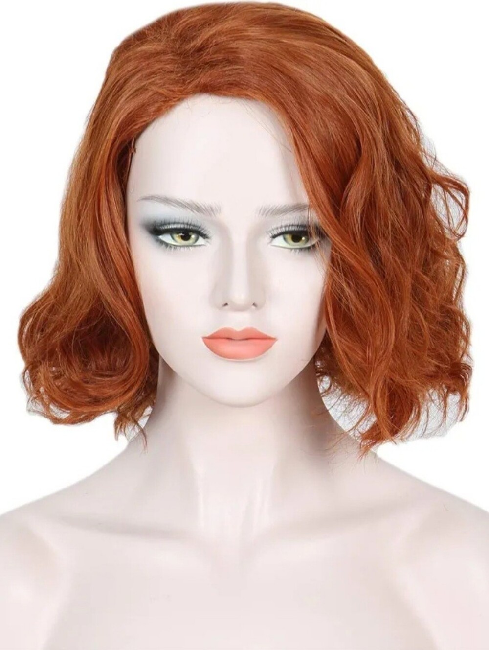 Red Copper Short Wavy Wig